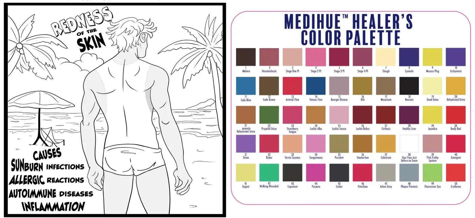 Page sample with color palette